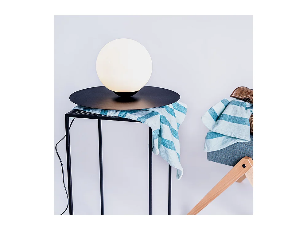 Tischlampe 0,4x0,24 m schwarz Skiva Kugel m