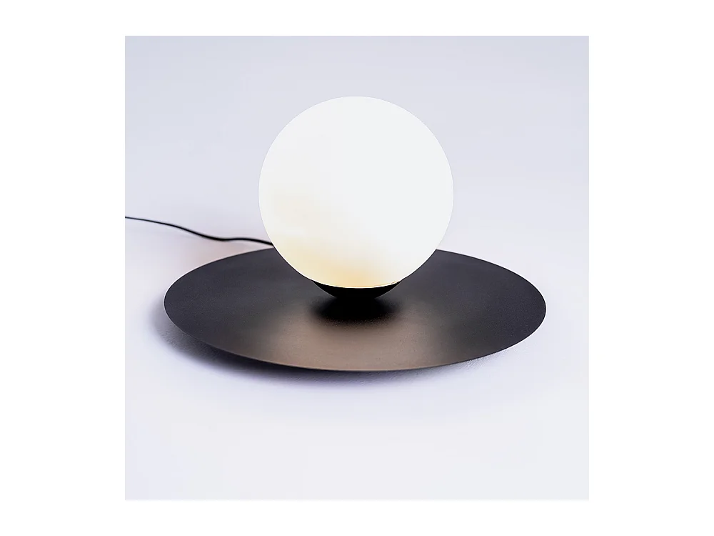 Tischlampe 0,4x0,24 m schwarz Skiva Kugel m