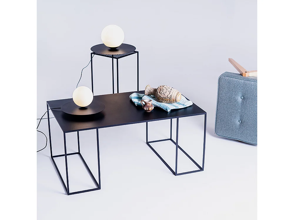 Lampe de table 0,4x0,24 m noire boule Skiva m