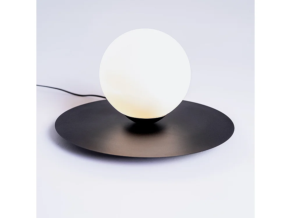 Lampe de table 0,4x0,24 m noire boule Skiva m