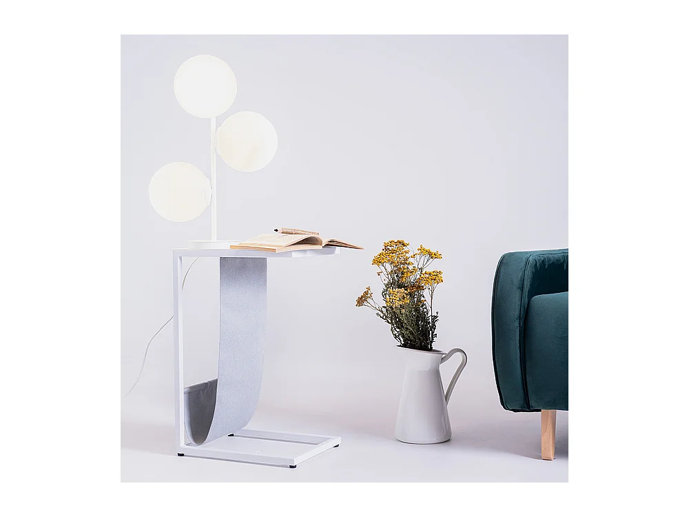 Tischlampe 0,42x0,22x0,52 m weiß Bobler