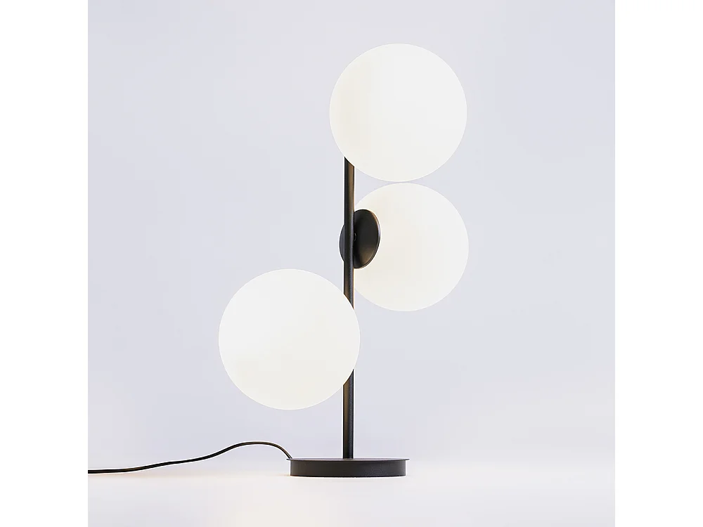 Lampe de table 0,42x0,22x0,52 m noire Bobler