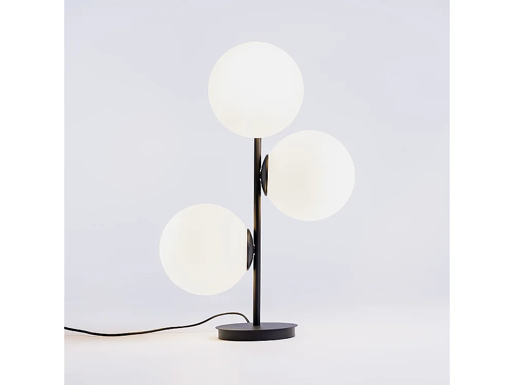 Lampe de table 0,42x0,22x0,52 m noire Bobler