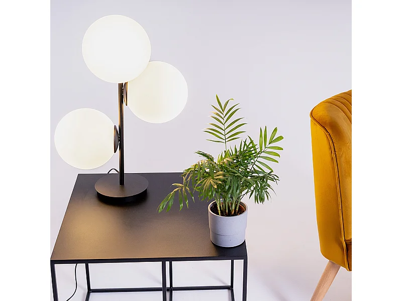 Lampada da tavolo 0,42x0,22x0,52 m nera Bobler