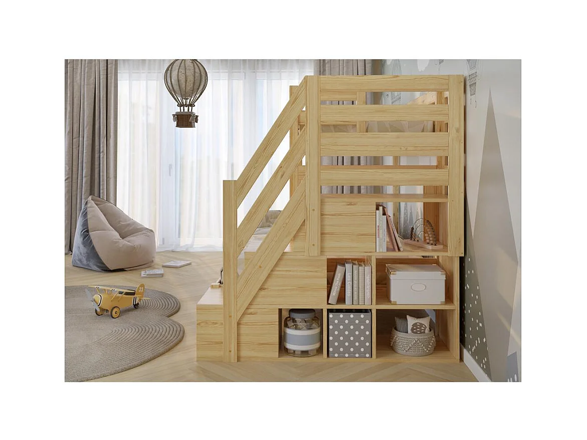 Etagenbett 2076x1456x159 cm Kiefer Trio