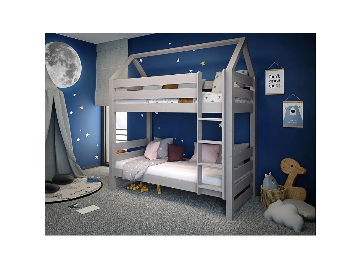 Stapeldekbed 2098x998x2284 mm Grijs Jan House