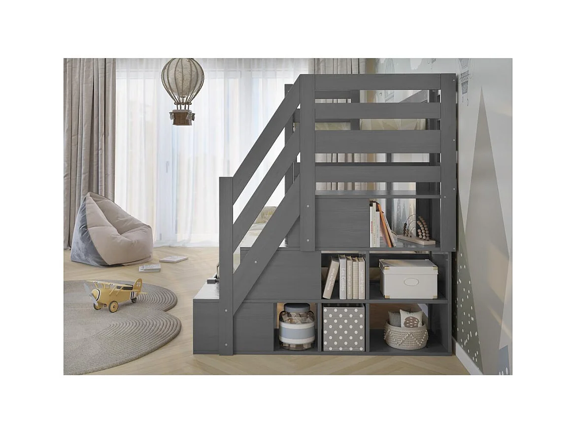 Stapelbed 2076x1456x159 cm Grijs trio