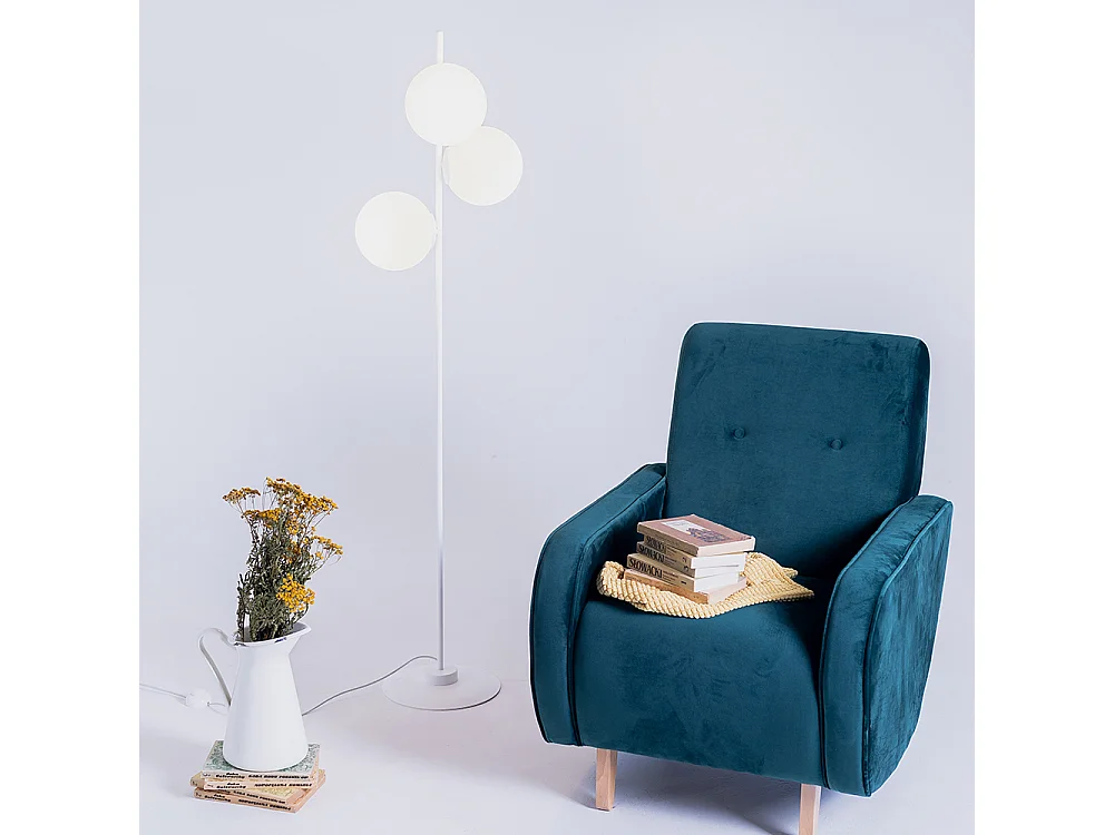 Lampadaire 0,42x0,22x1,55 m blanc Bobler