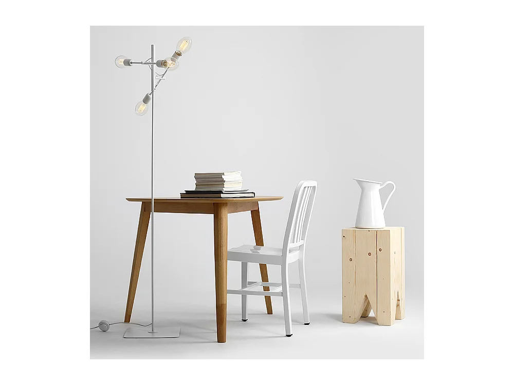 Vloerlamp 0,43x0,43x1,6 m wit Twigo floor 4