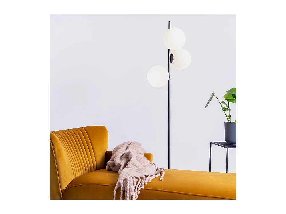 Vloerlamp 0,42x0,22x1,55 m zwart Bobler