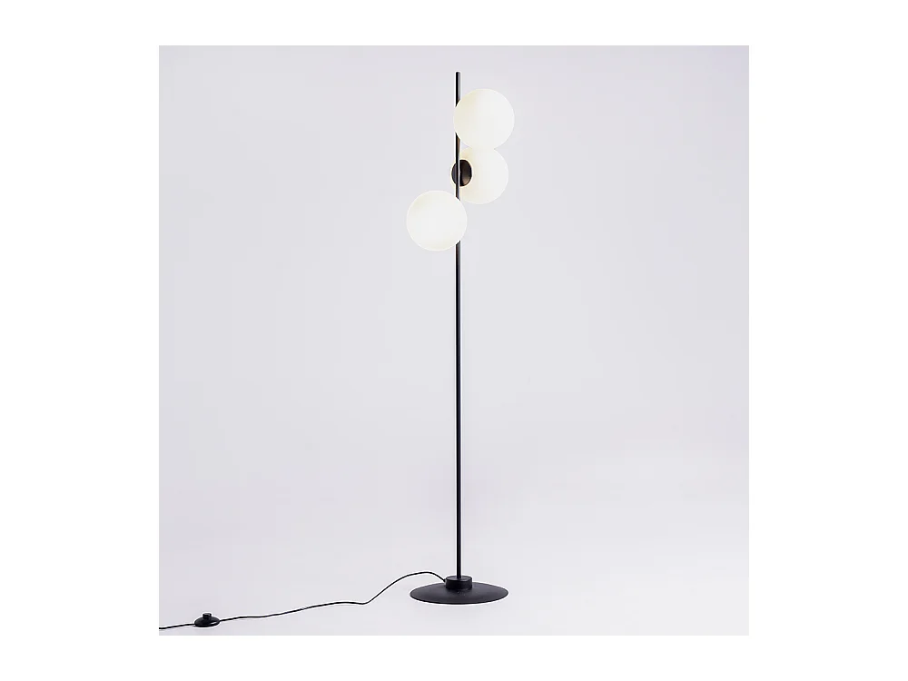 Vloerlamp 0,42x0,22x1,55 m zwart Bobler