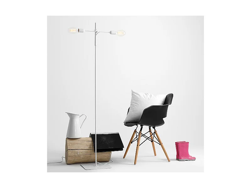 Stehlampe 0,43x0,43x1,6 m weiß Twigo Floor 2