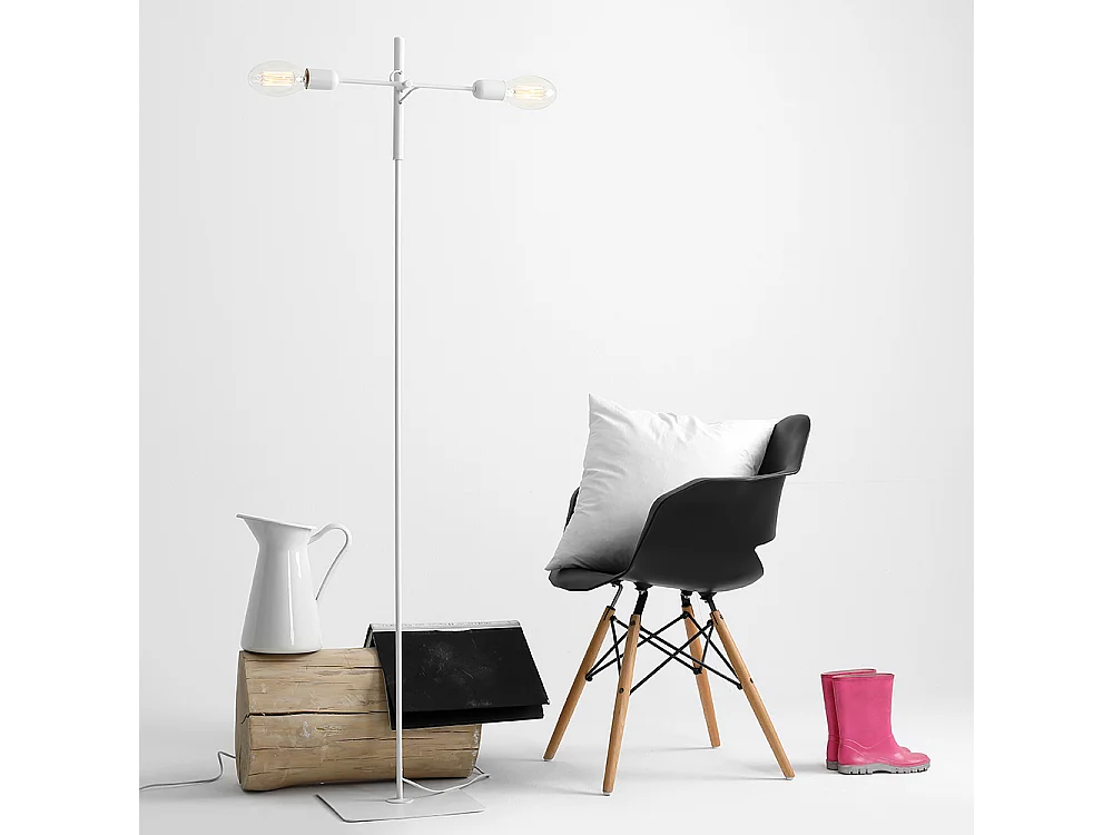 Lampadaire 0,43x0,43x1,6 m blanc Twigo Floor 2