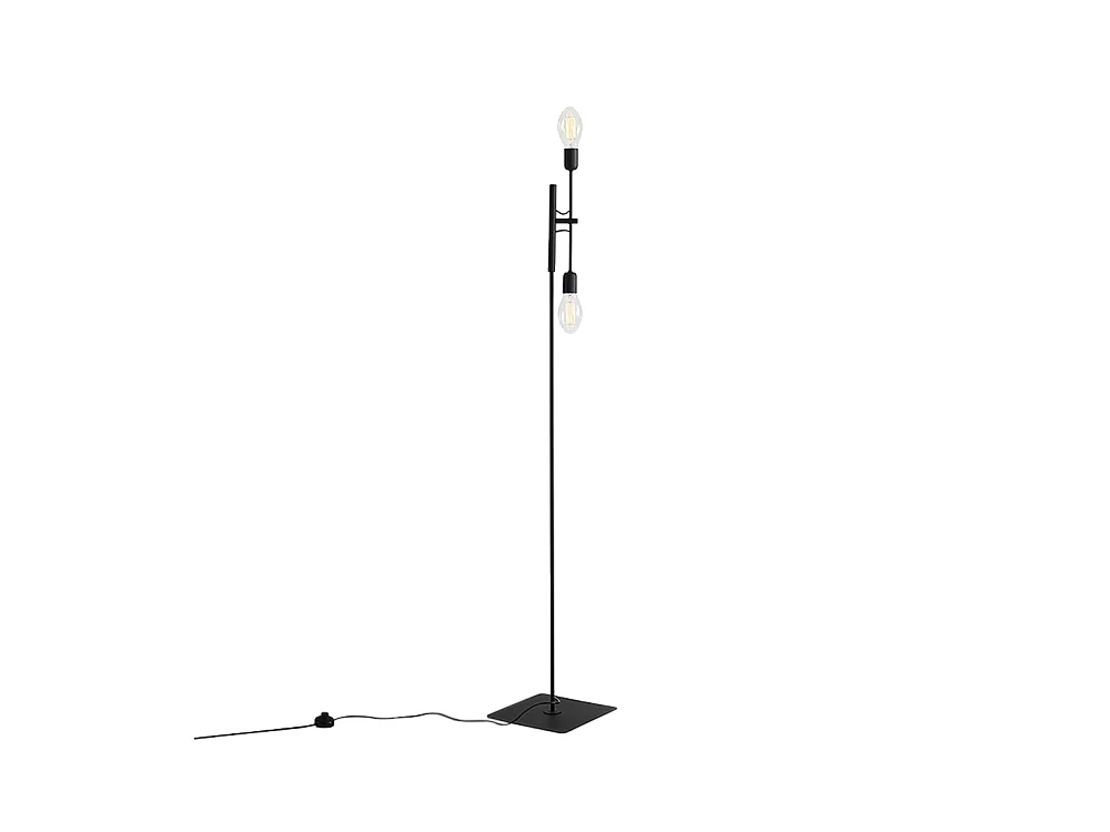 Vloerlamp 0,43x0,43x1,6 m zwart TWIGO FLOOR 2