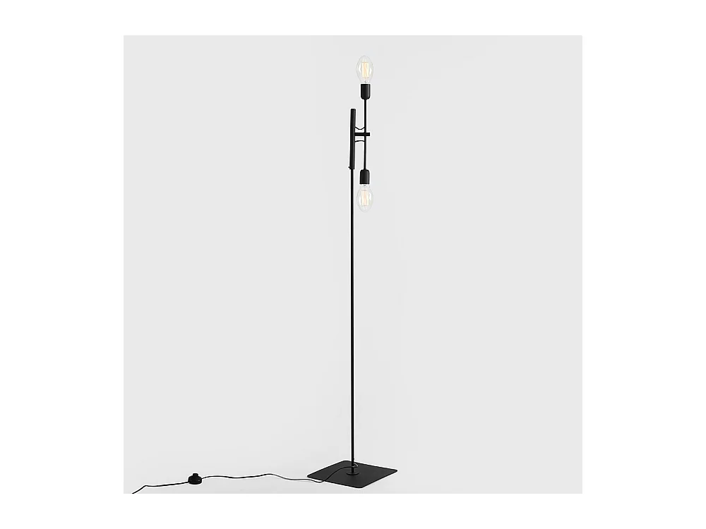 Vloerlamp 0,43x0,43x1,6 m zwart TWIGO FLOOR 2