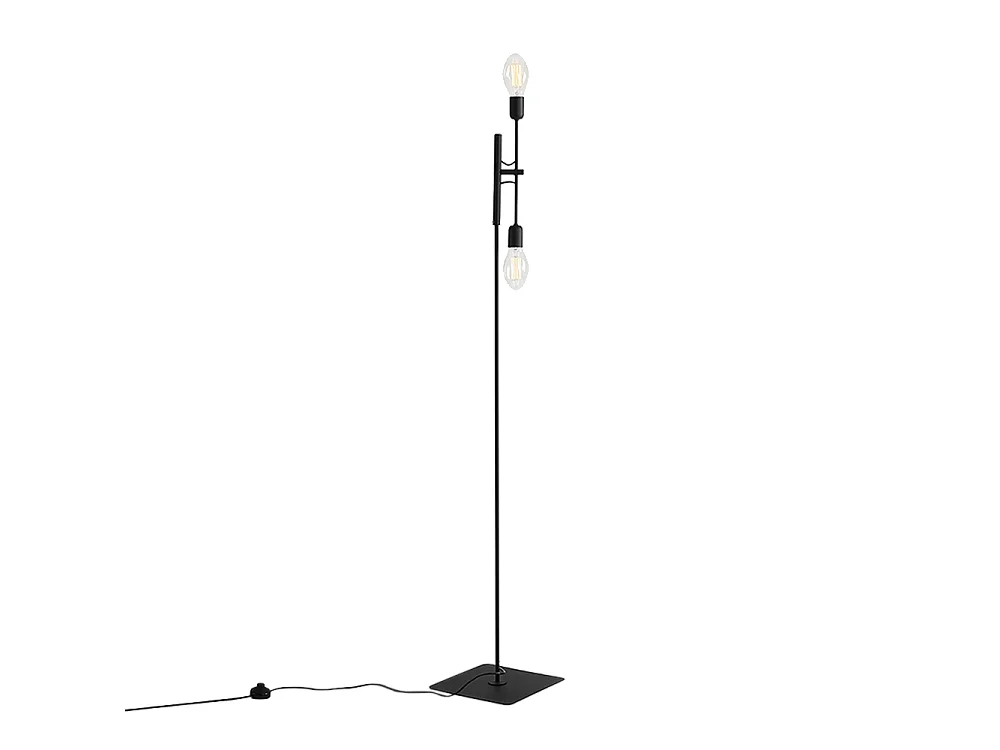 Lampadaire 0,43x0,43x1,6 m noir TWIGO FLOOR 2