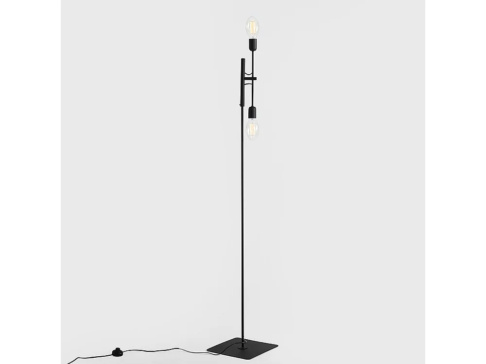 Lampadaire 0,43x0,43x1,6 m noir TWIGO FLOOR 2