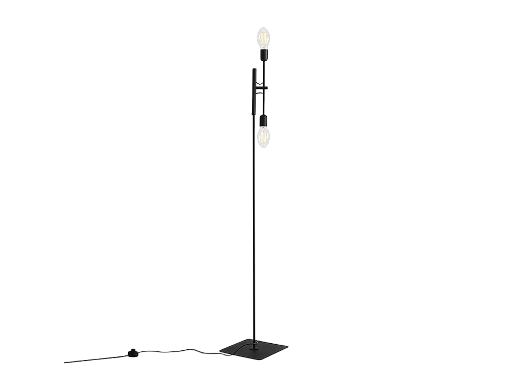Lampadaire 0,43x0,43x1,6 m noir TWIGO FLOOR 2