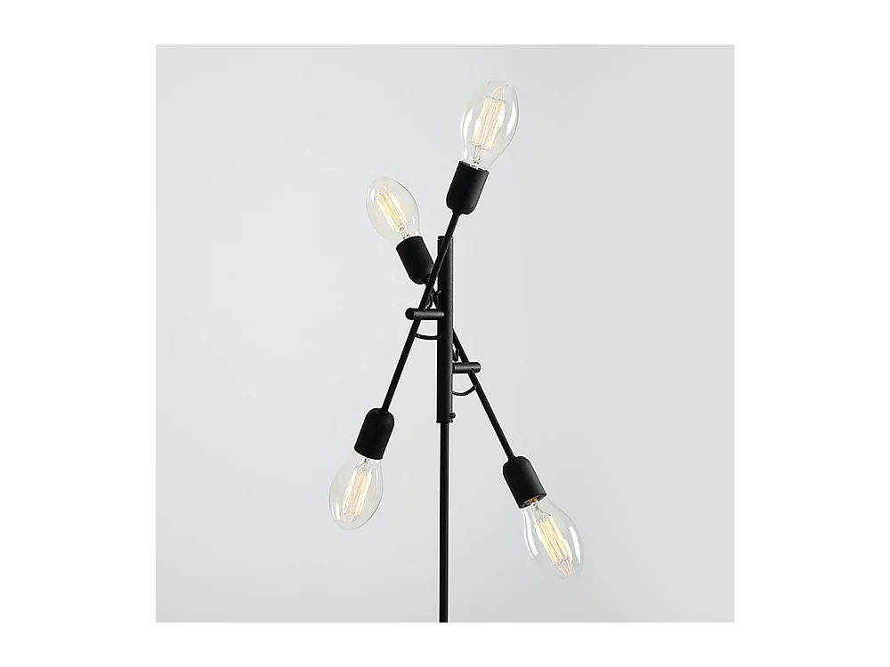 Lámpara de pie 0,43x0,43x1,6 m negra Twigo Floor 4