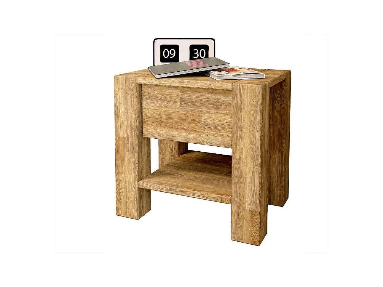 Nachtkastje 0.45x0.43x0.35 m eiken Aruba Rustical Oak