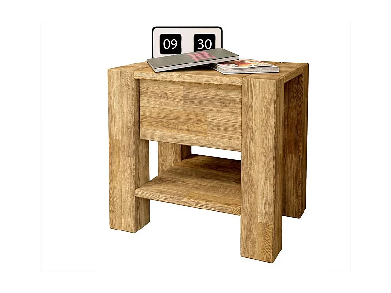 Nachtkastje 0.45x0.43x0.35 m eiken Aruba Rustical Oak