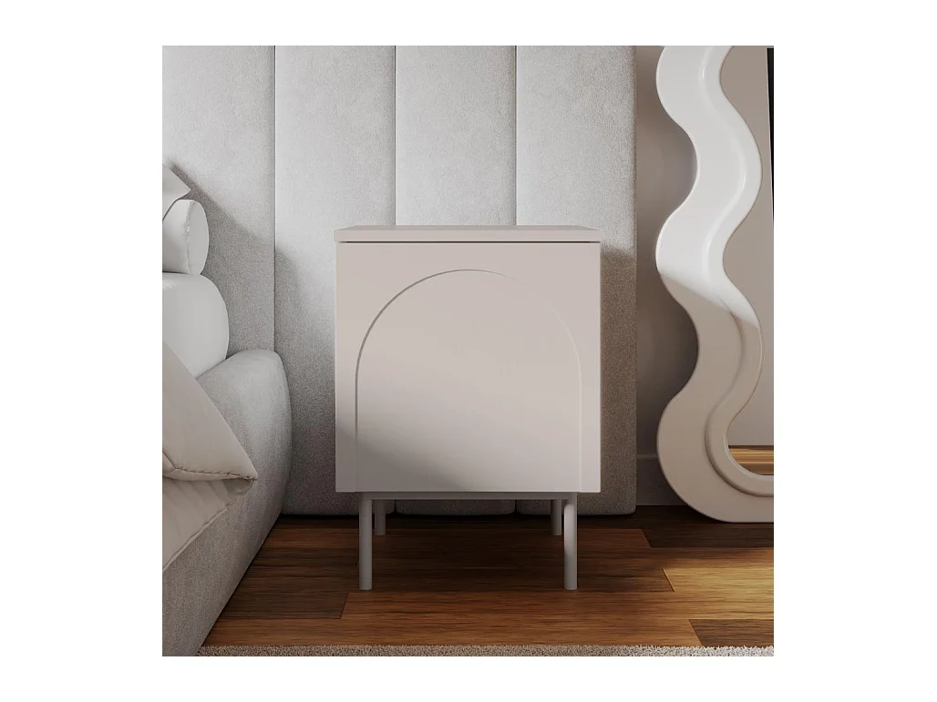 Nachttisch 40x40x55,5 cm Cashmere Ästhetik