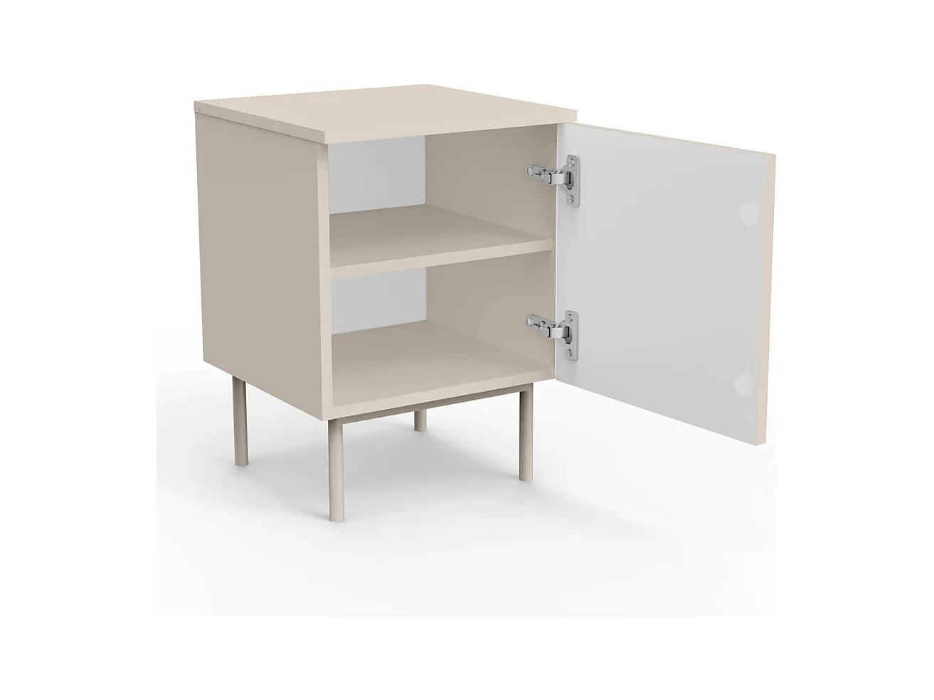 Nachttisch 40x40x55,5 cm Cashmere Ästhetik