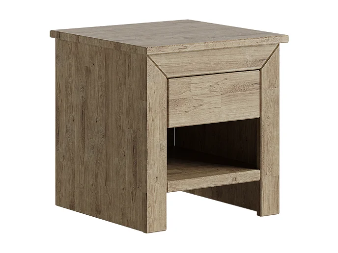 Nachtkastje 0.45x0.465x0.45 m Rustiek eiken Verona