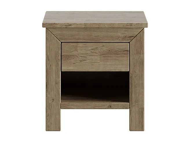 Table de chevet 0,45x0,465x0,45 m Chêne rustique Vérone