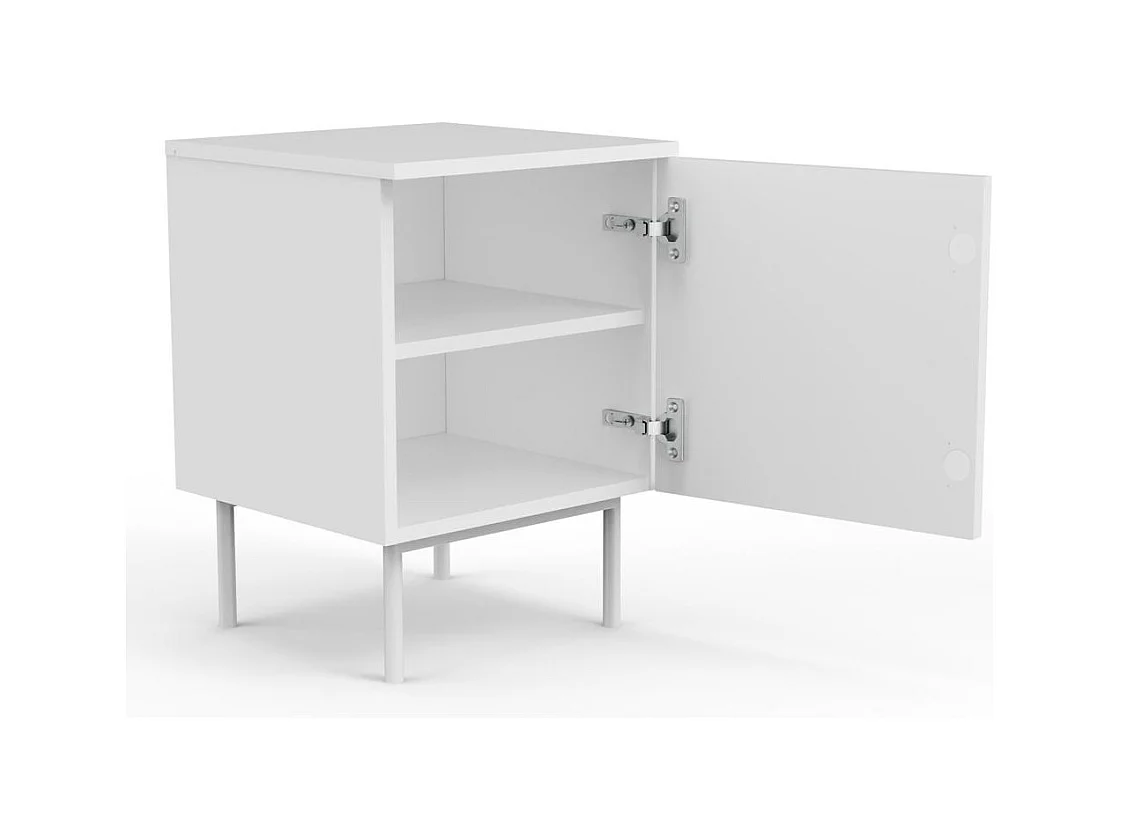 Nachttisch 40x40x55,5 cm Offwhite Ästhetisch