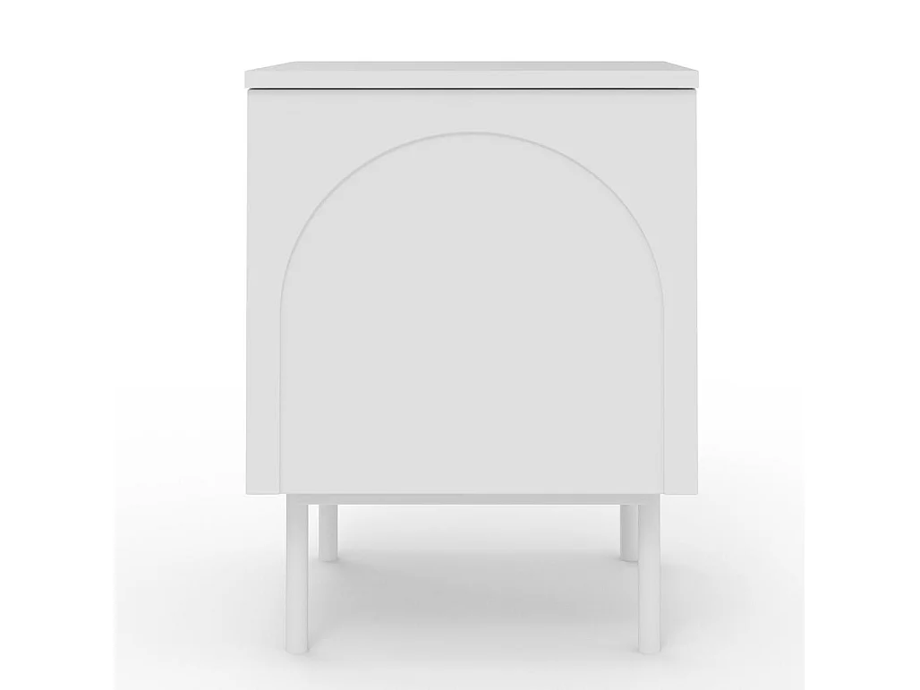 Nachttisch 40x40x55,5 cm Offwhite Ästhetisch