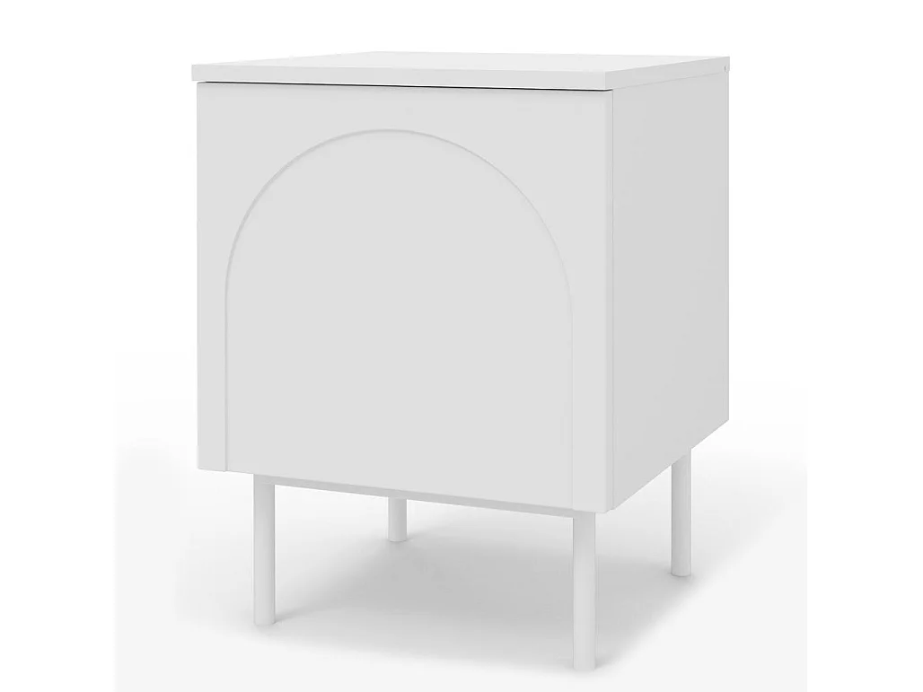 Nachttisch 40x40x55,5 cm Offwhite Ästhetisch