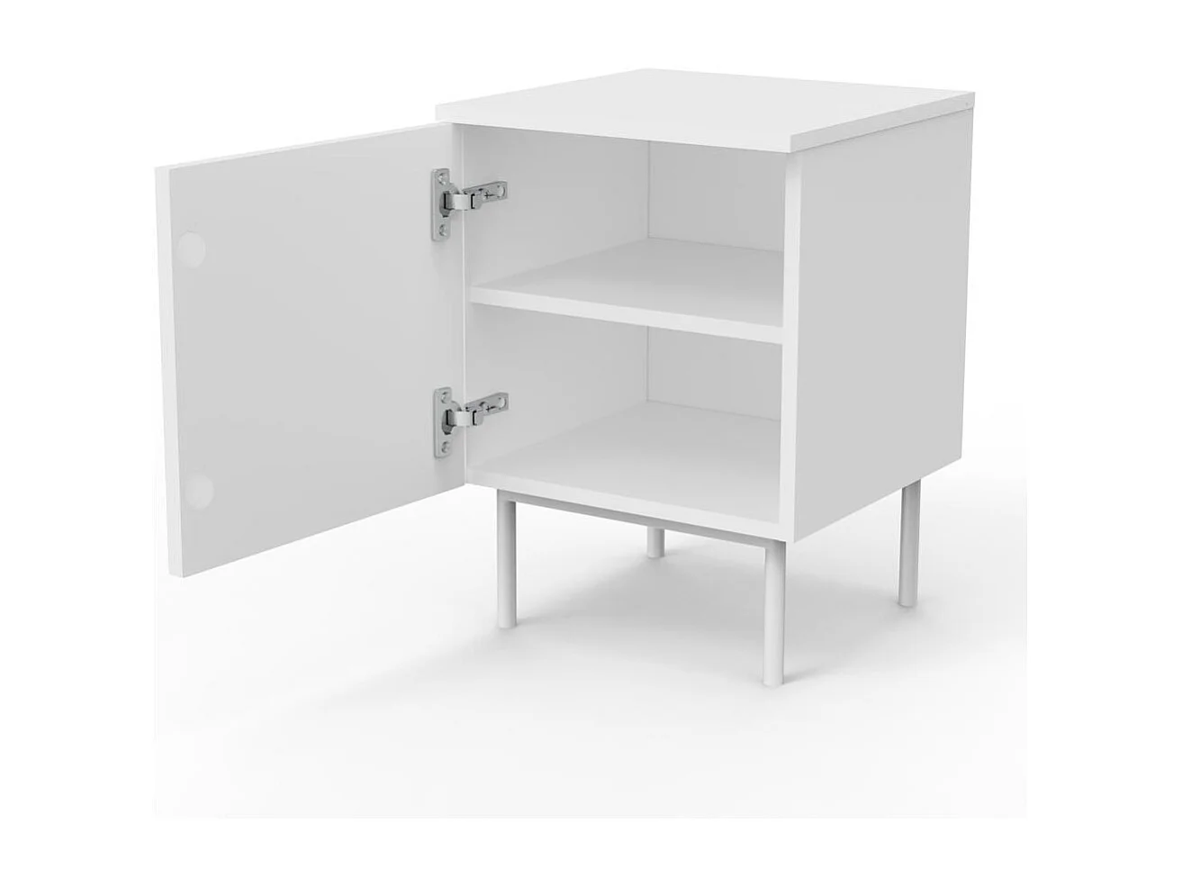 Nachttisch 40x40x55,5 cm Offwhite Ästhetisch