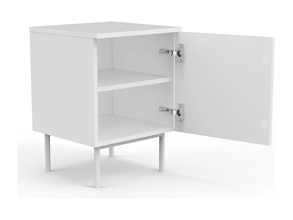 Nachttisch 40x40x55,5 cm Offwhite Ästhetisch