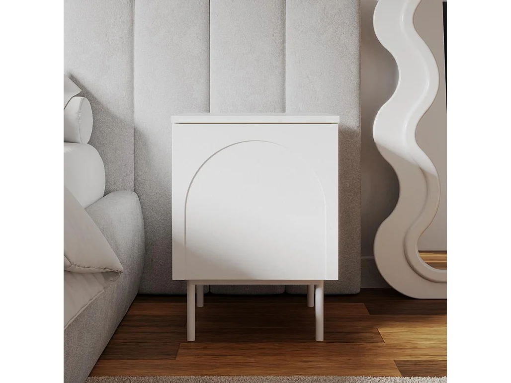 Nachttisch 40x40x55,5 cm Offwhite Ästhetisch