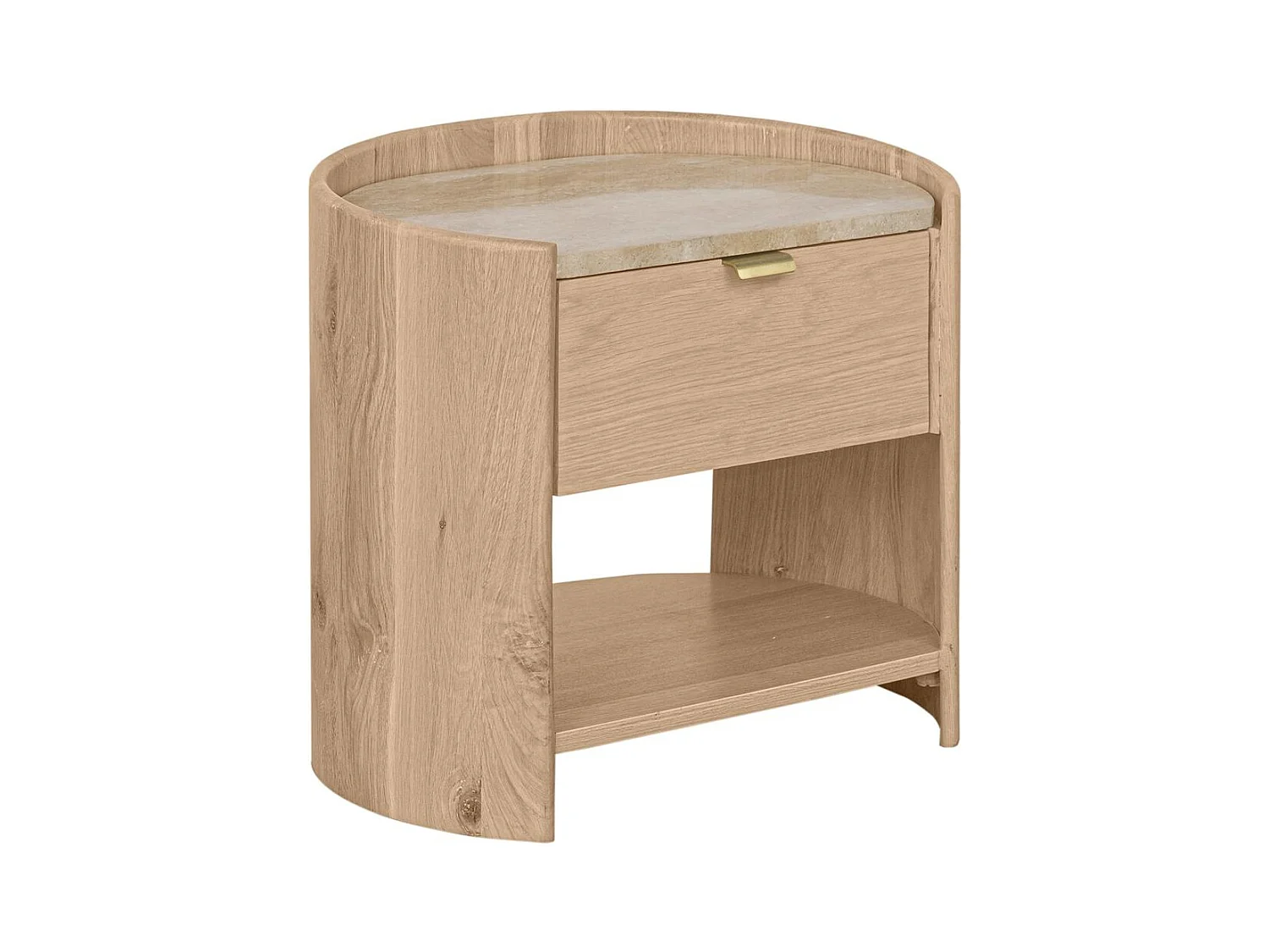 Nachttisch 45x50x35 cm Eiche Murmure