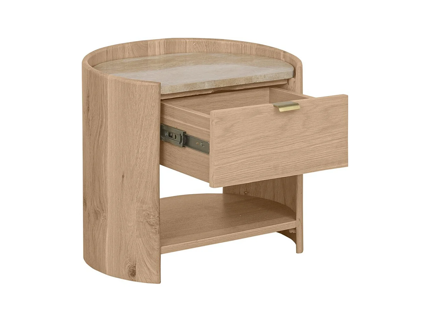 Nachttisch 45x50x35 cm Eiche Murmure