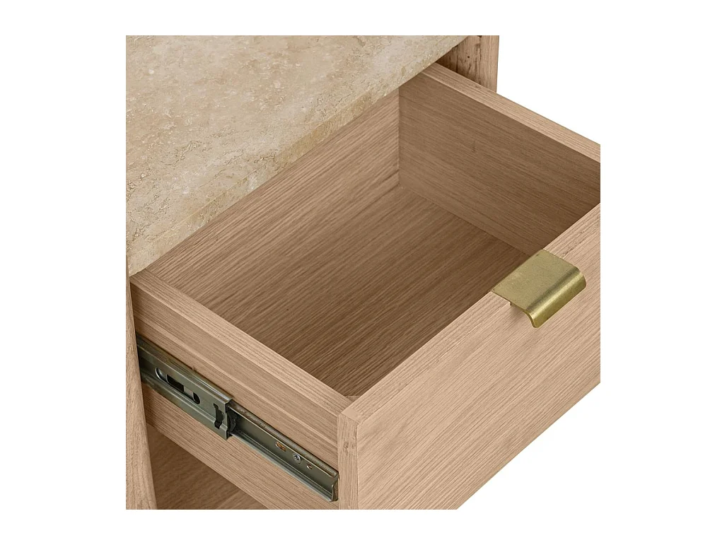 Nachttisch 45x50x35 cm Eiche Murmure