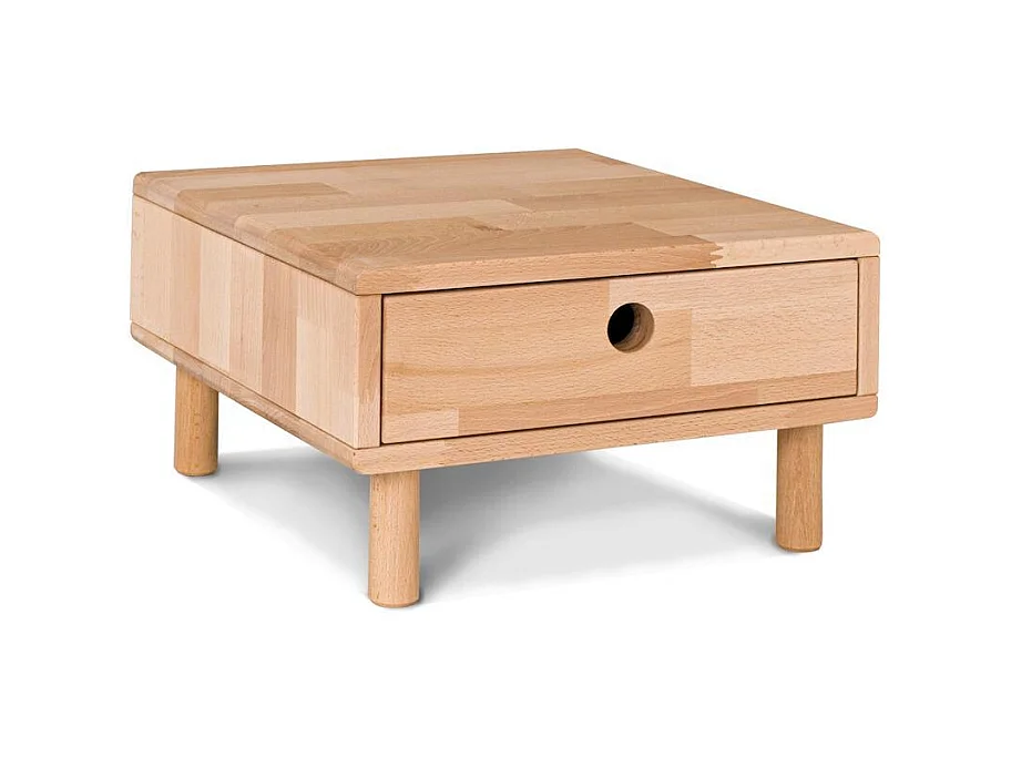 Nachttisch 0,4x0,4x0,24 m unbehandelte Kiefer