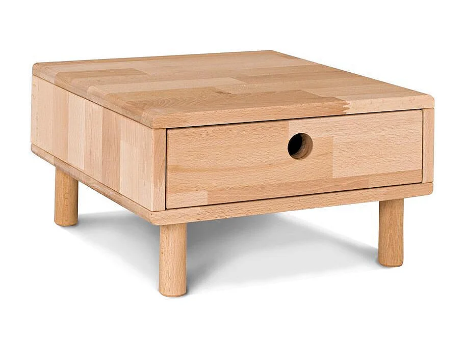 Nachtkastje 0,4x0,4x0,24 m onbehandelde dennenhout