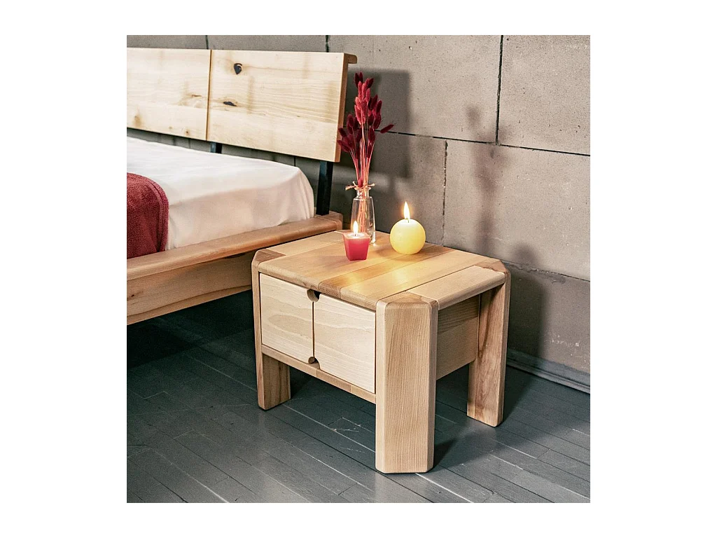 Nachtkastje 50x38x35 cm natuurlijk Loft