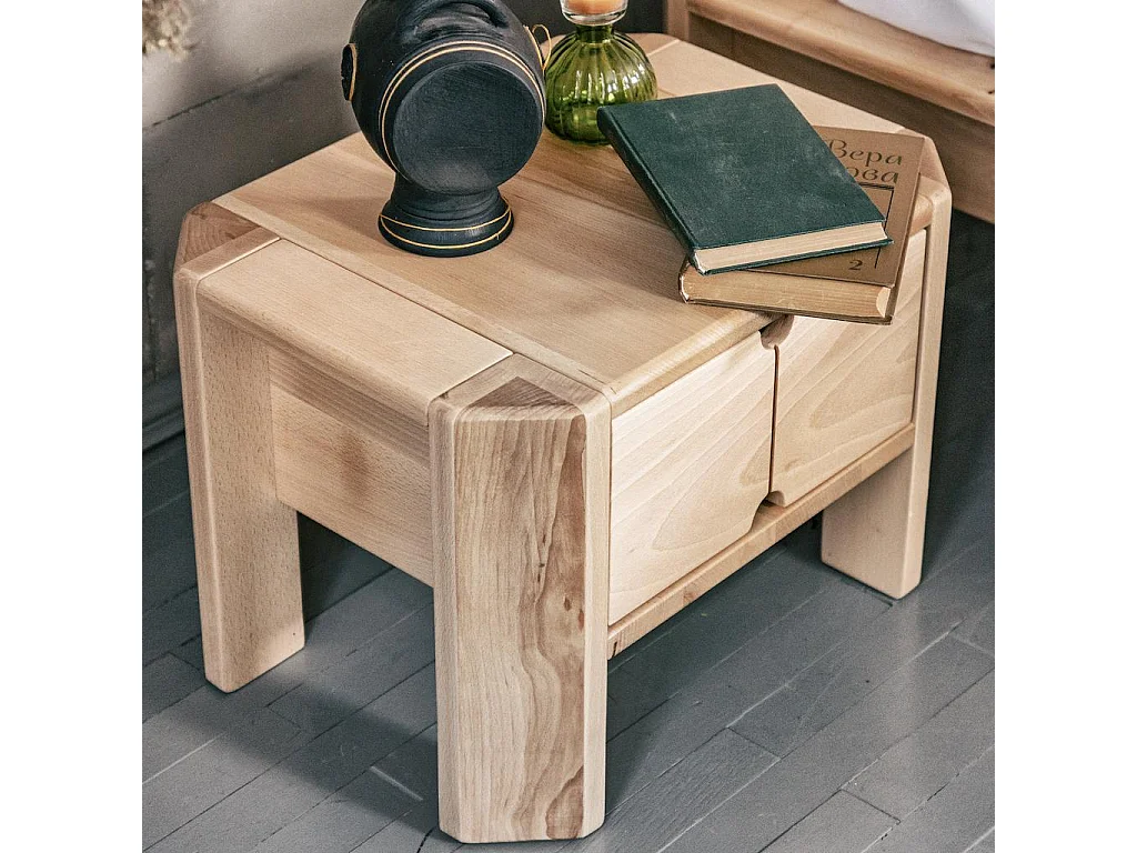 Mesa de cabeceira 50x38x35 cm natural Loft