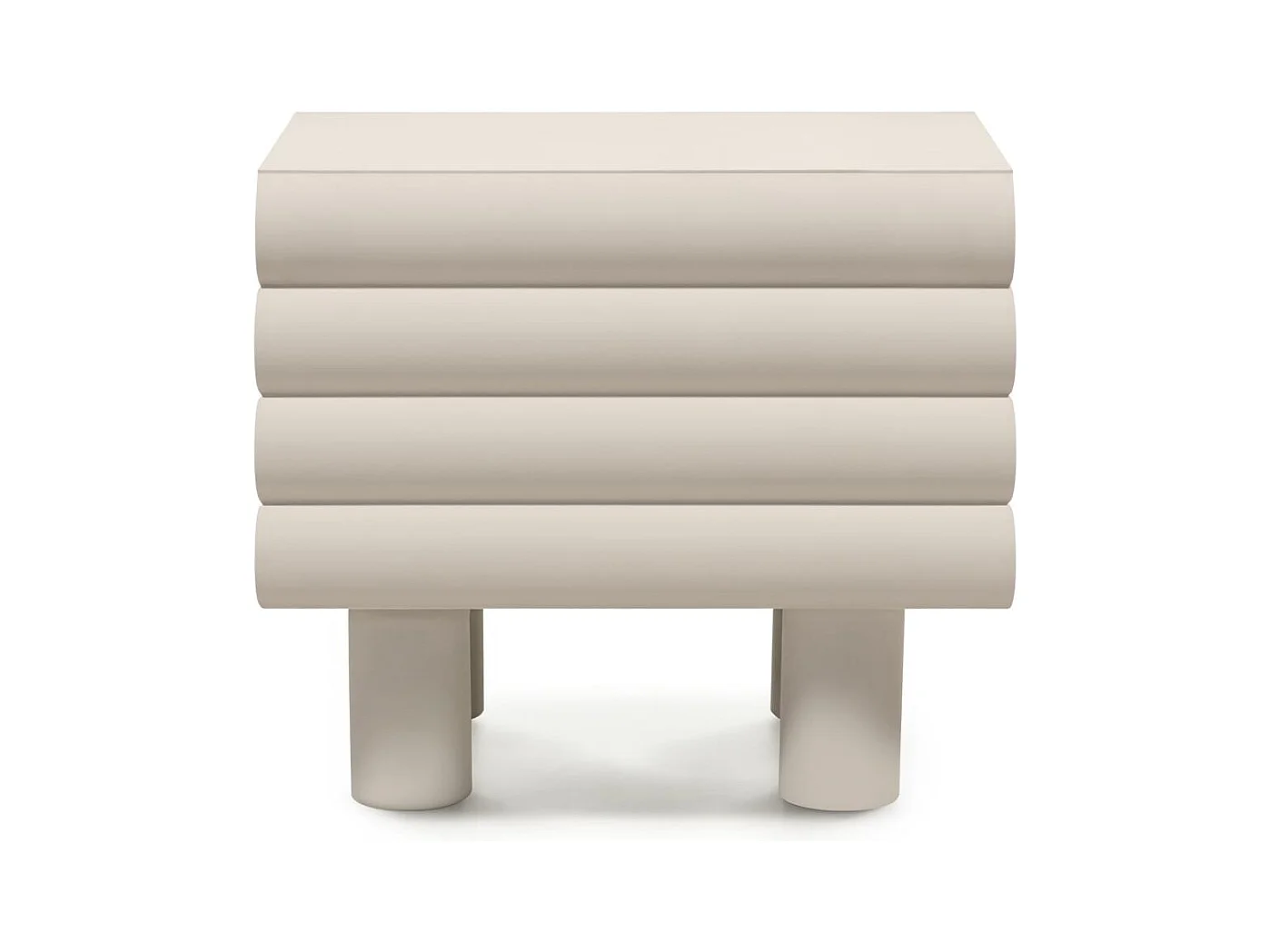 Nachttisch 53,1x59,8x42,3 cm beige LUEL