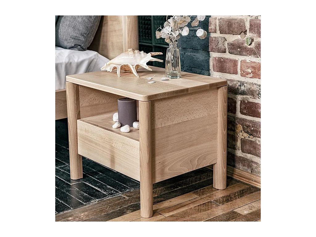 Nachttisch 0,49x0,39x0,41 m unbehandelt Drop