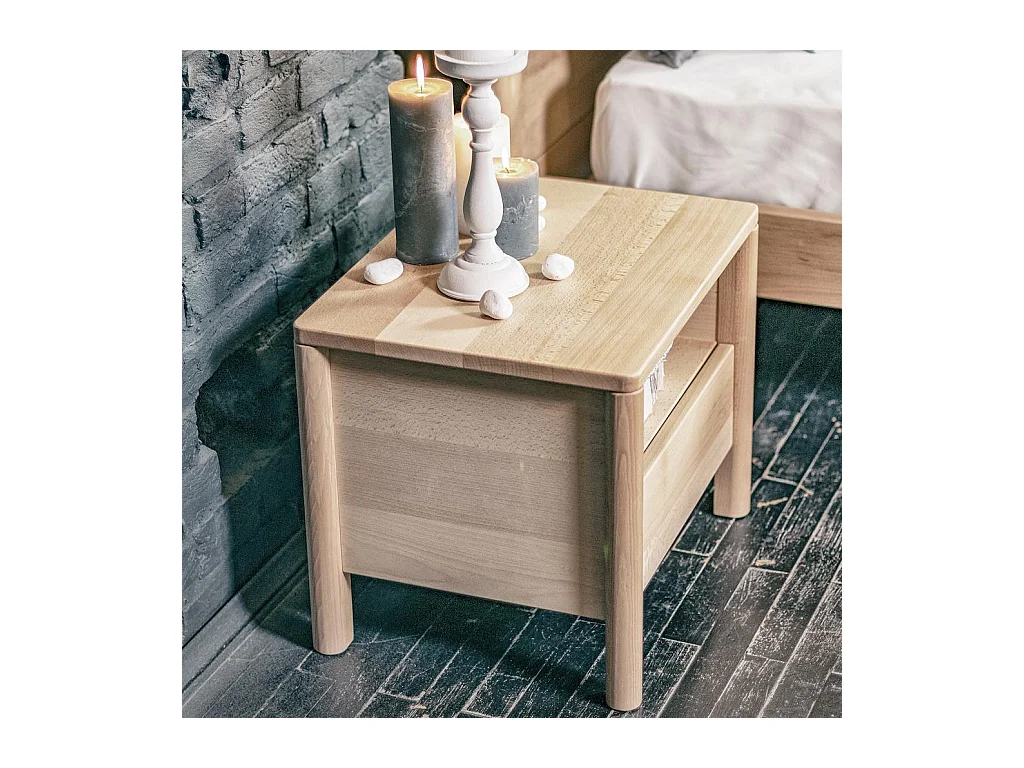 Nachttisch 0,49x0,39x0,41 m unbehandelt Drop