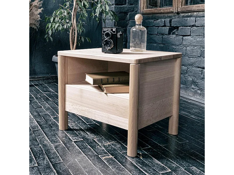 Table de chevet 0,49x0,39x0,41 m non traité Drop