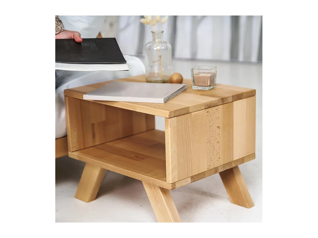 Nachttisch 0,45x0,35x0,34 m unbehandelt Allegro