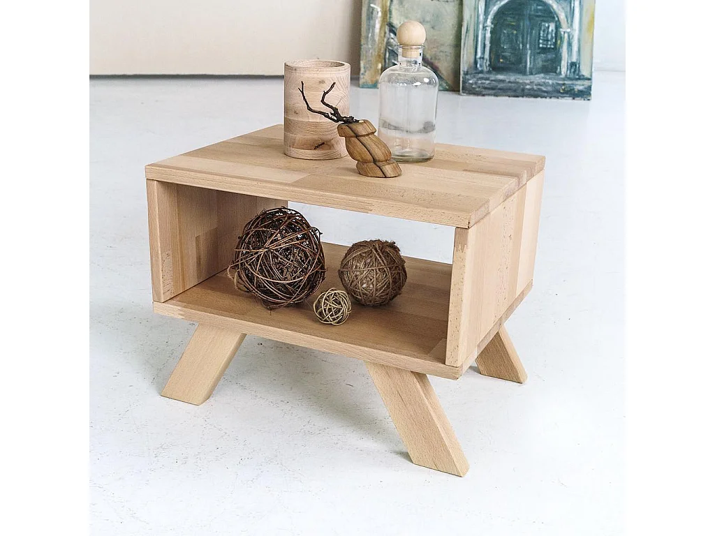 Stolik nocny 0,45x0,35x0,34 m surowy Allegro