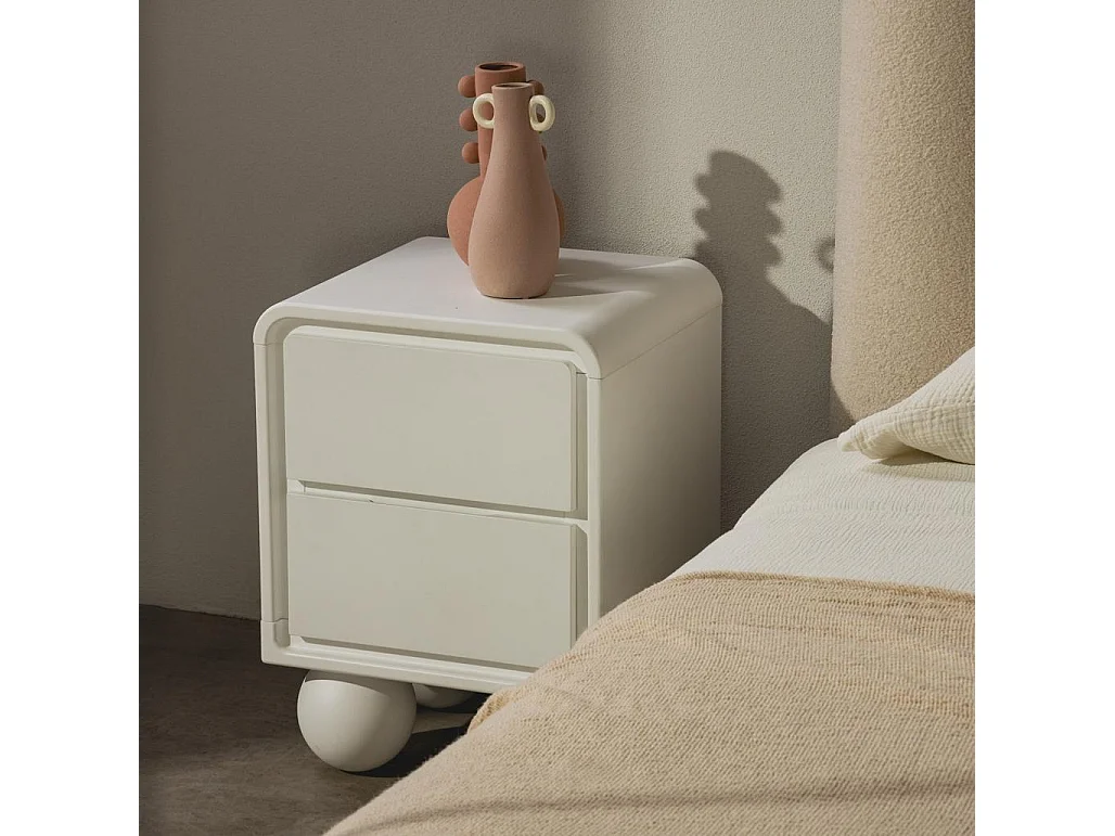 Nachttisch 45x40x60 cm weiß Nori
