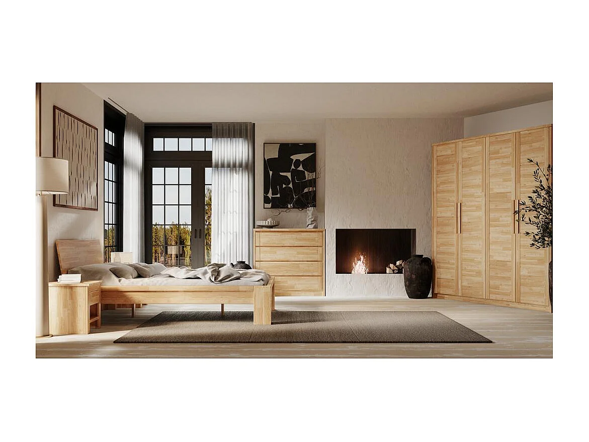 Nachtkastje 0,45x0,465x0,45 m olie eiken Verona